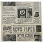 Бумага упаковочная "Газета" желтая (10 листов 30,5х30,5 см)