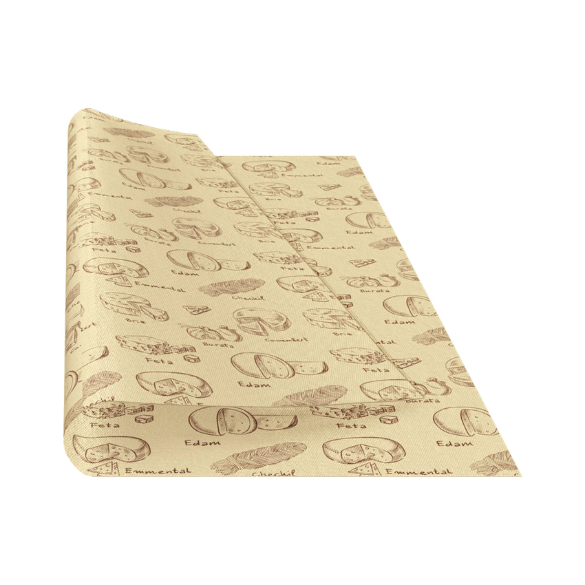 Многоразовая салфетка для упаковки сыра и колбас "Сыры", лист 30х30 см