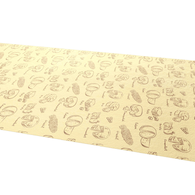 Многоразовая салфетка для упаковки сыра и колбас "Сыры", рулон 30х100 см