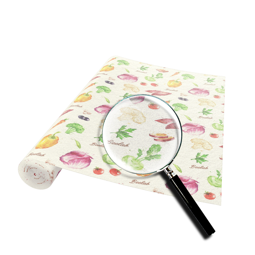 Многоразовая салфетка для упаковки сыра и колбас "Лето", рулон 30х100 см